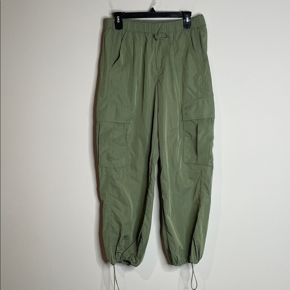 Aerie | Women’s Green Poplin Cargo Joggers Size Small Short NWT